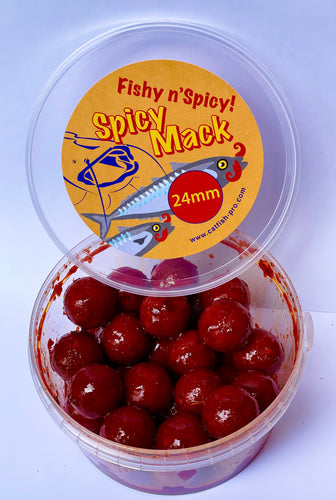 Spicy Mack 24mm Catfish Boilies